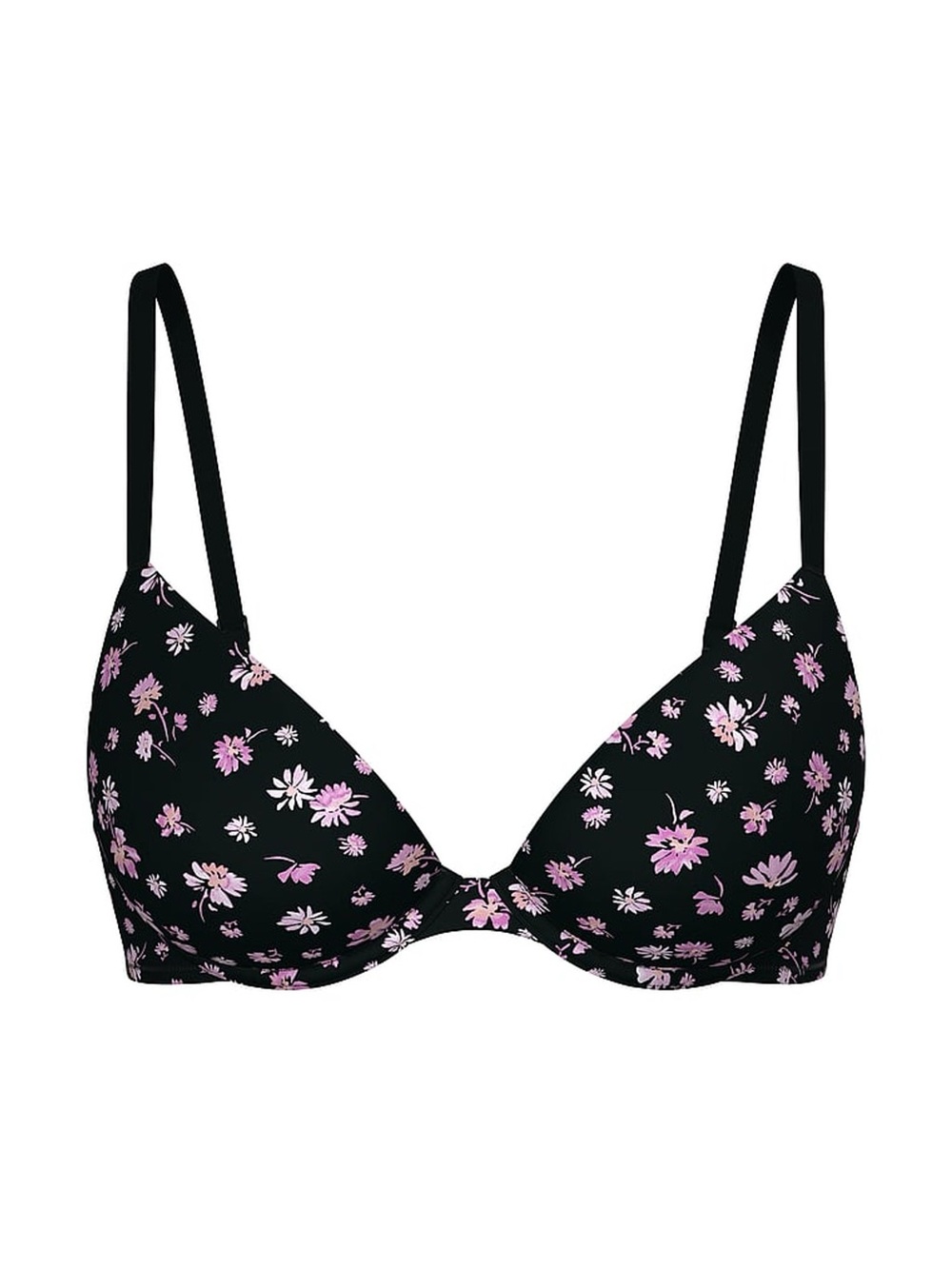 PINK Victoria's Secret Wear Everywhere
Black Floral Lightly Lined Bra Size 36DD
